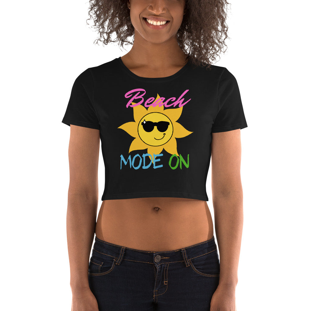 Beach Mode ON- Women’s Crop Tee