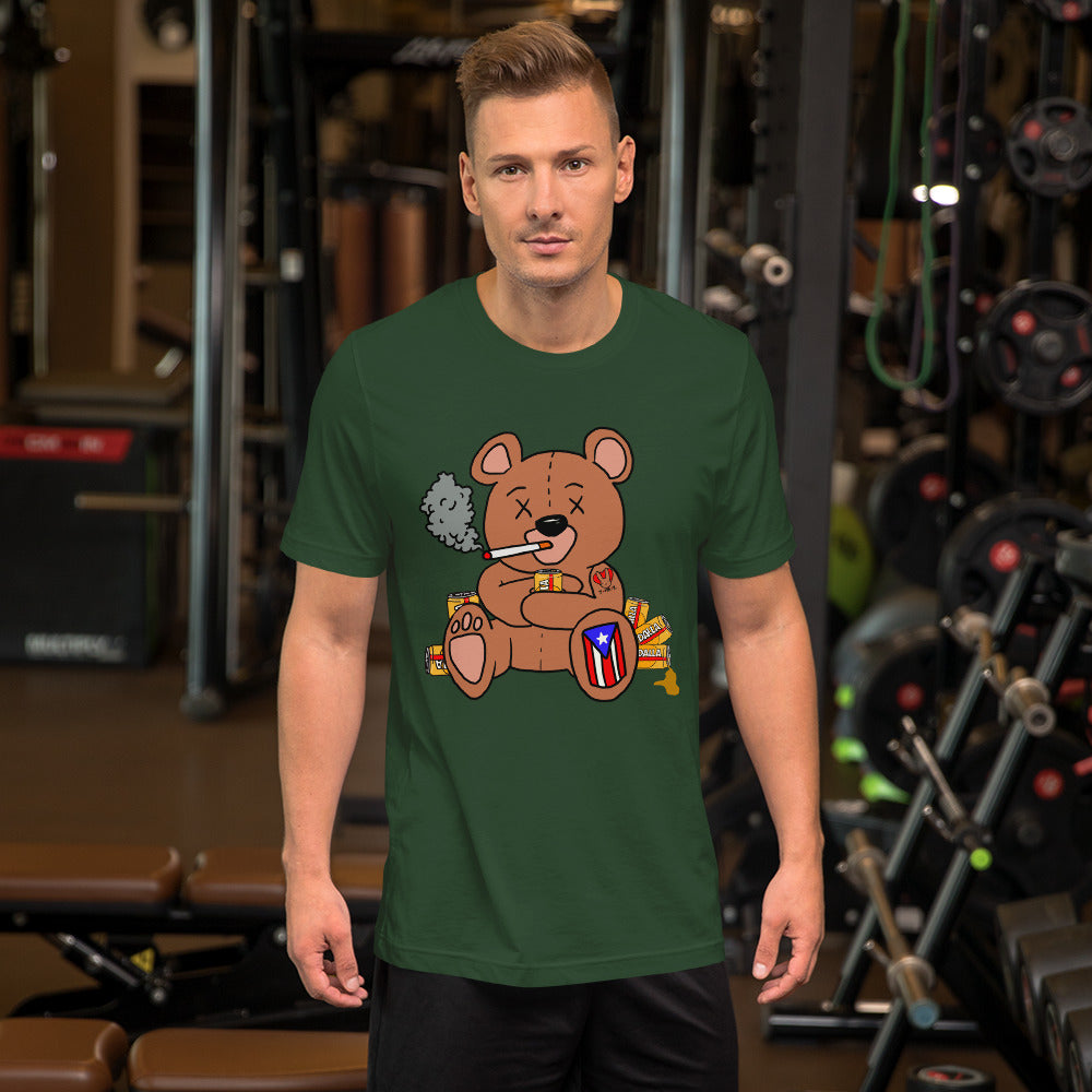 Drunk Teddy Short-Sleeve Unisex T-Shirt (4XL)