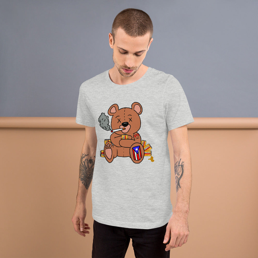 Drunk Teddy Short-Sleeve Unisex T-Shirt (4XL)