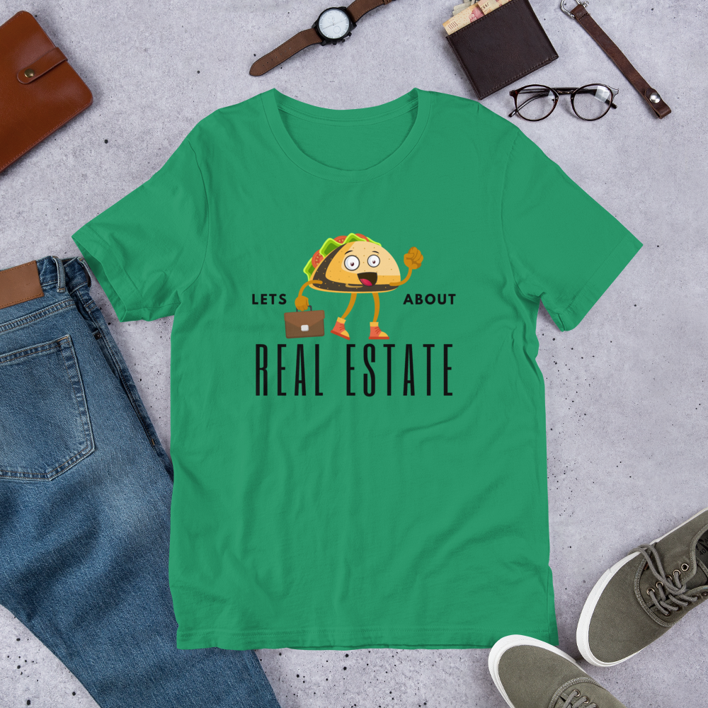 Short-Sleeve Unisex T-Shirt "Lets TACO about Real Estate" (Business Taco)