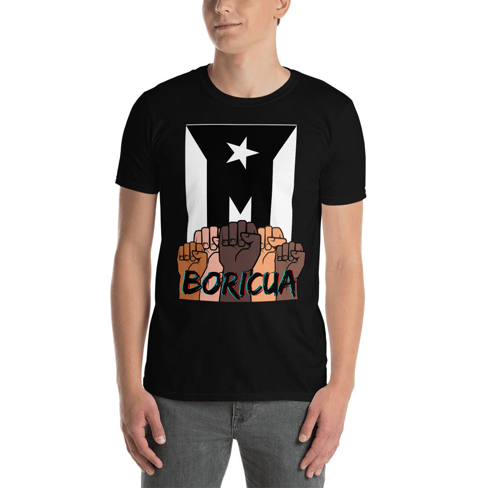 Black Resist Boricua Short-Sleeve Unisex T-Shirt