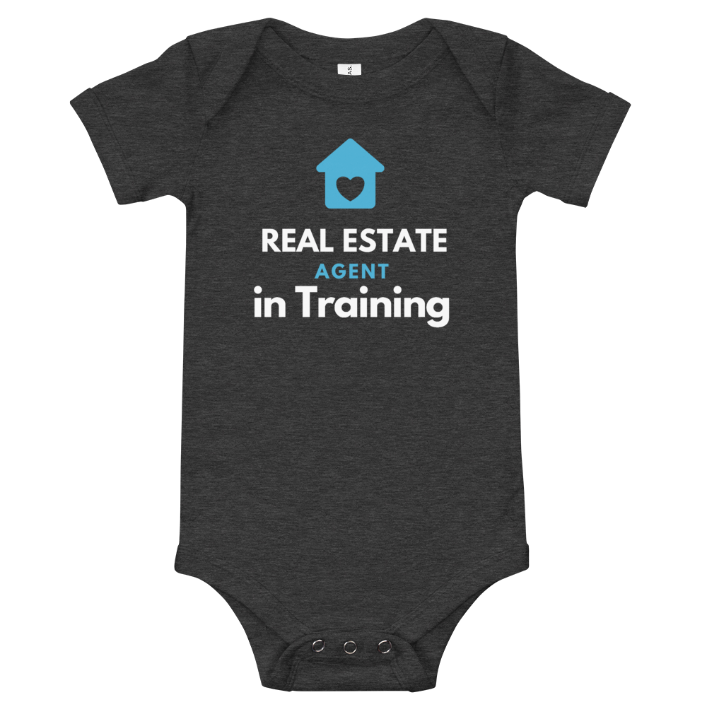 Real estate agent in training Baby onsie