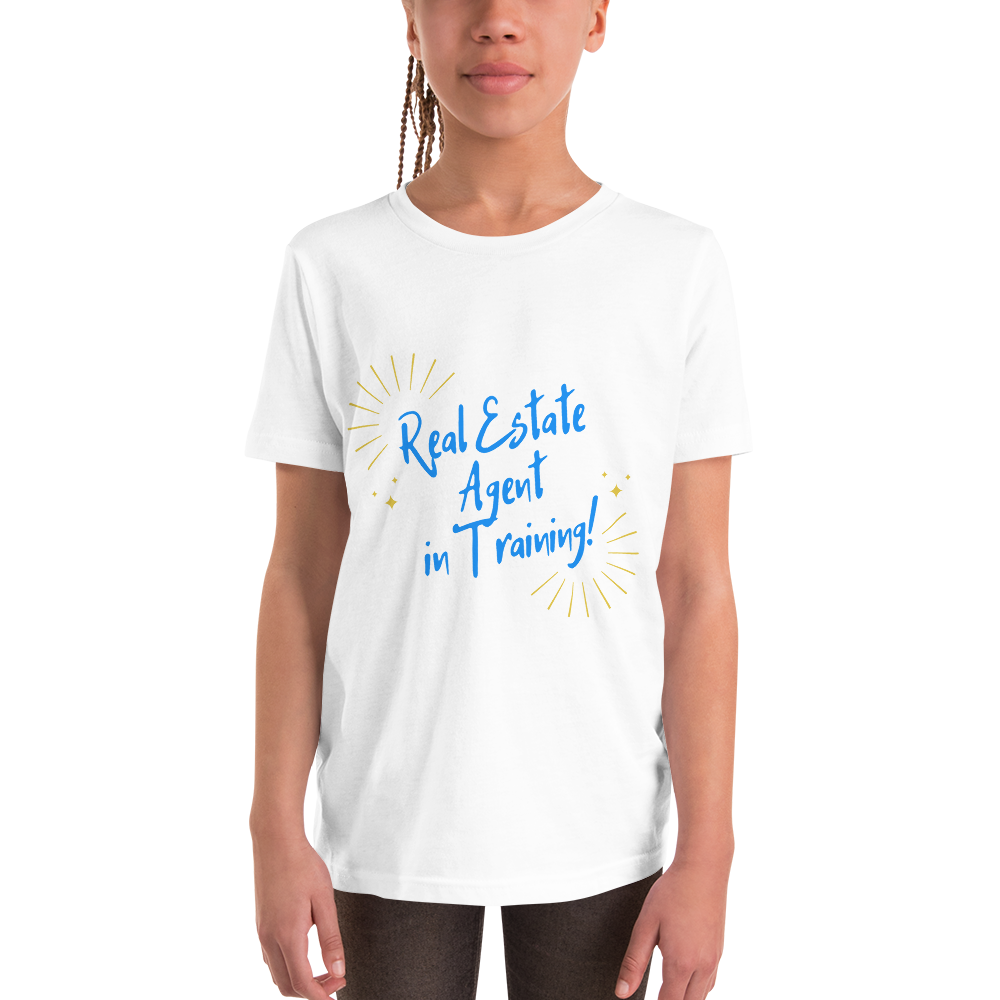 Real Estate Agent in training (Blue) Youth Short Sleeve T-Shirt