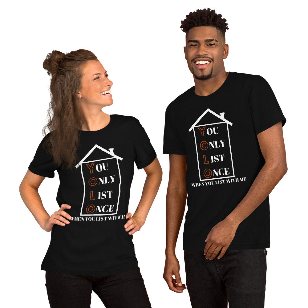 &quot;YOLO&quot; with me Short-Sleeve Unisex T-Shirt