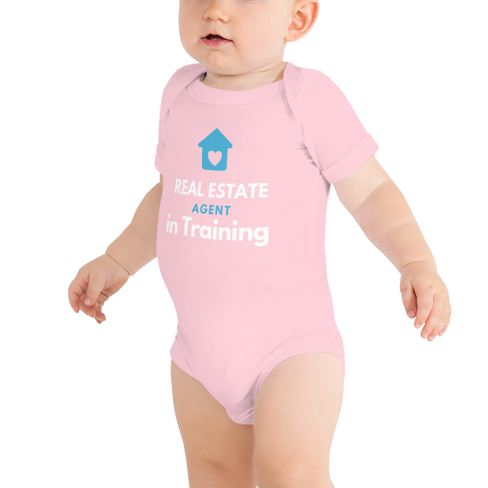 Real estate agent in training Baby onsie