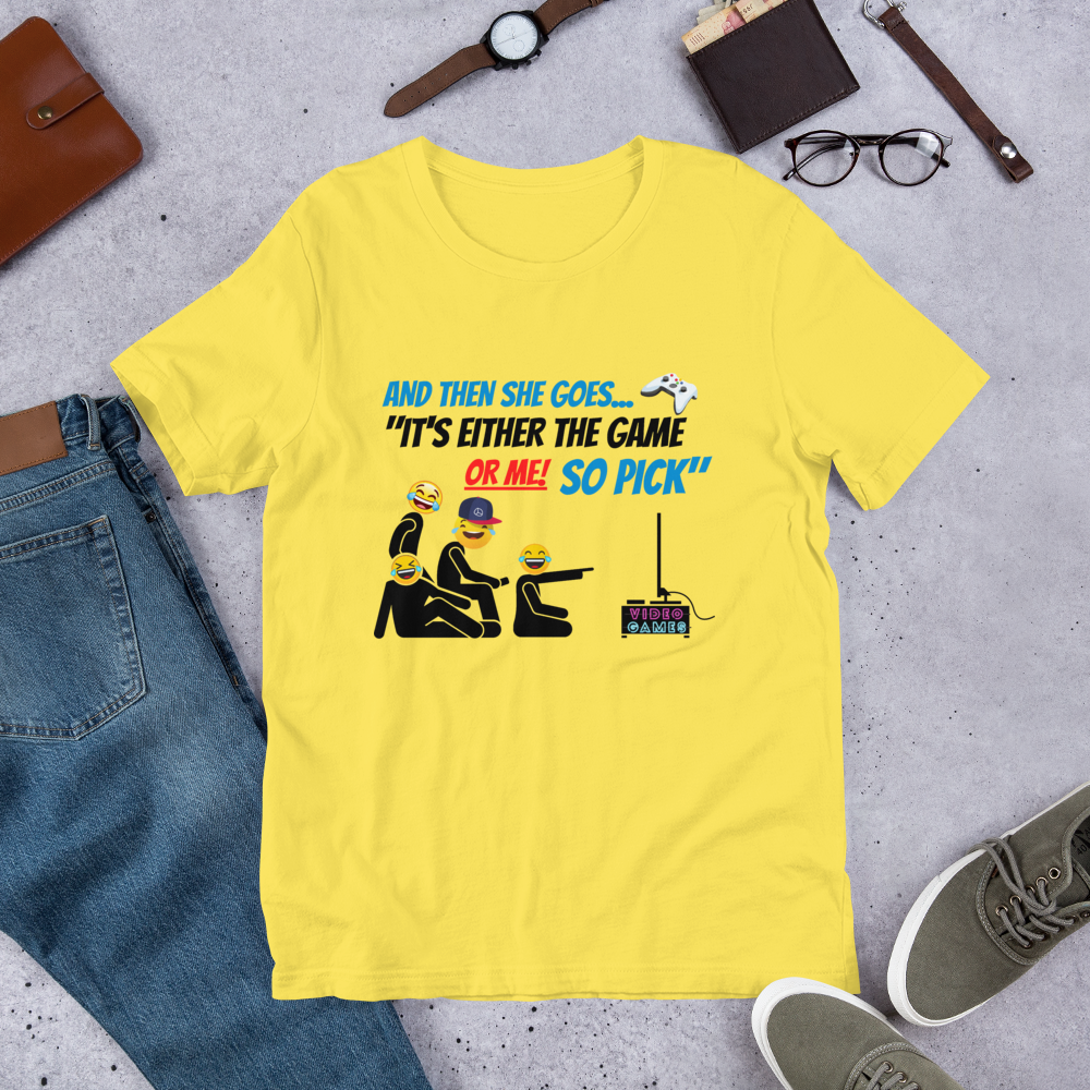 And Then She Goes... (Playstation Remote) Short-Sleeve Unisex T-Shirt
