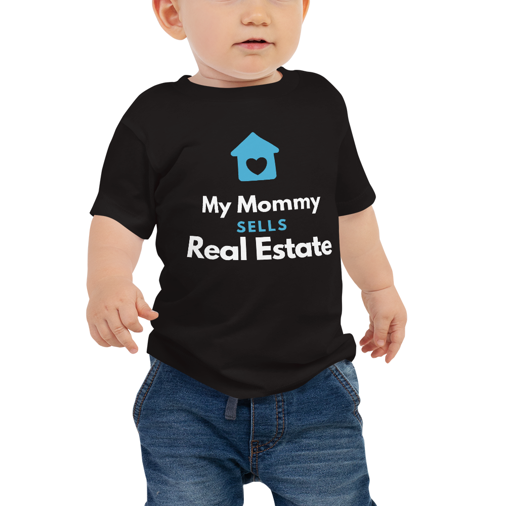 My mommy sells real estate Baby Jersey Short Sleeve Tee