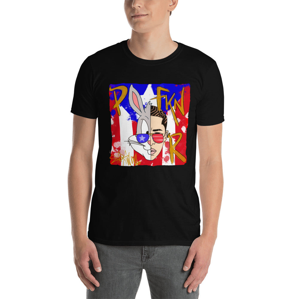 PR Flag P FKN R- Sleeve Unisex T-Shirt