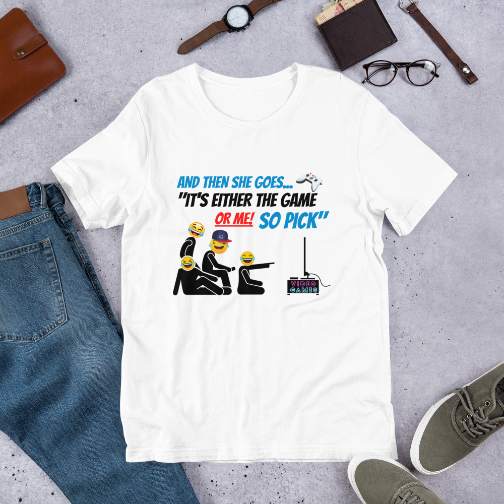 And Then She Goes... (Playstation Remote) Short-Sleeve Unisex T-Shirt