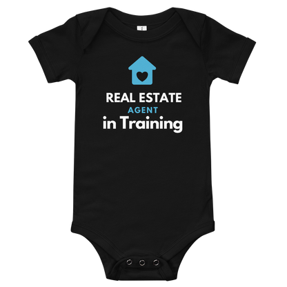 Real estate agent in training Baby onsie
