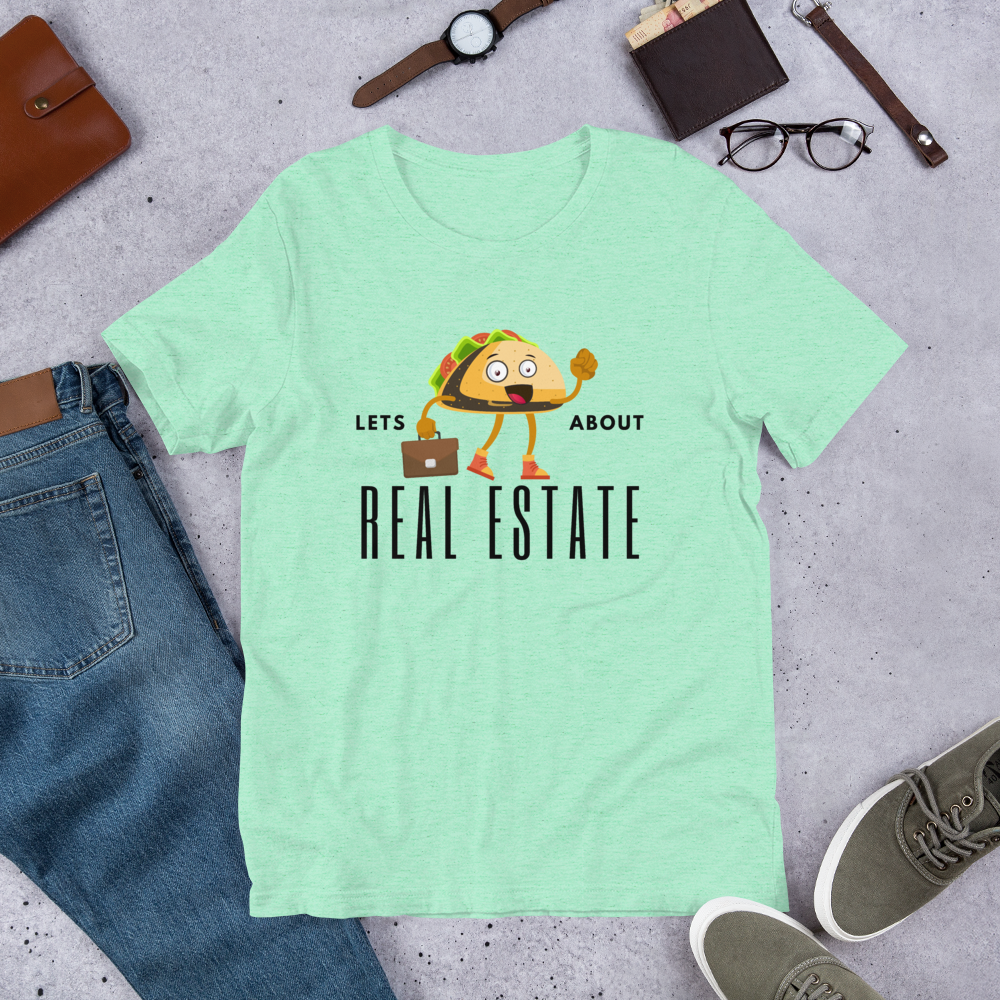 Short-Sleeve Unisex T-Shirt "Lets TACO about Real Estate" (Business Taco)
