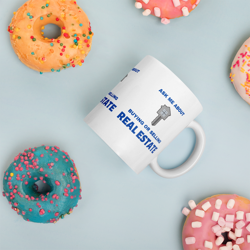 Mug- ask me about buying or selling RE blue