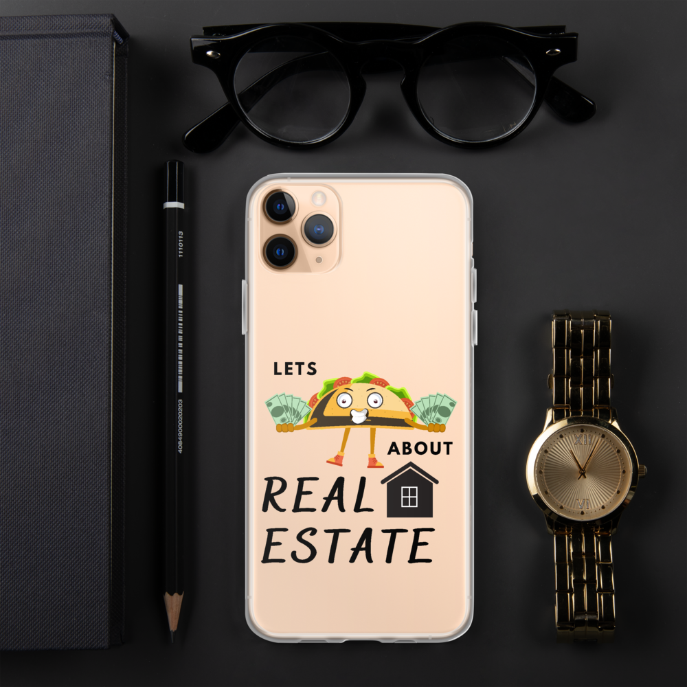 Lets Taco About Real Estate (Sombrero Taco) Iphone Case