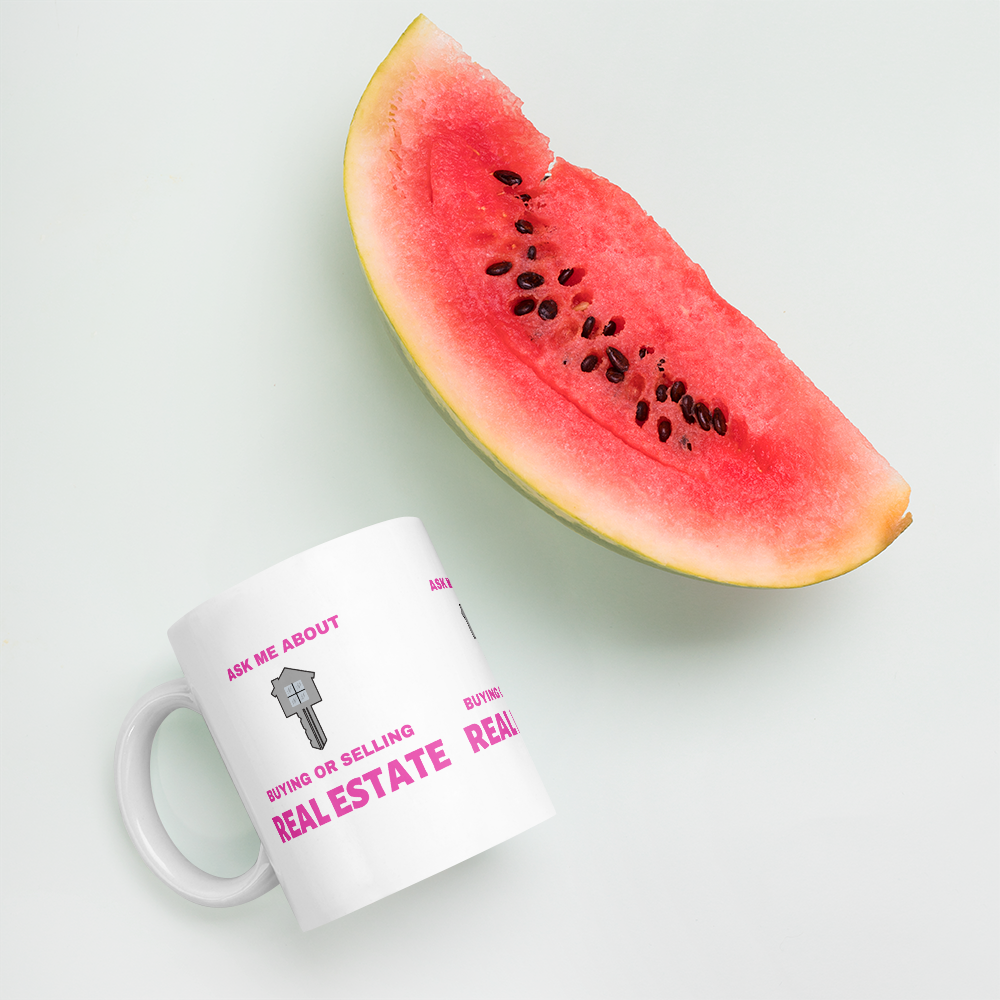 Mug- ask me about buying or selling RE PINK