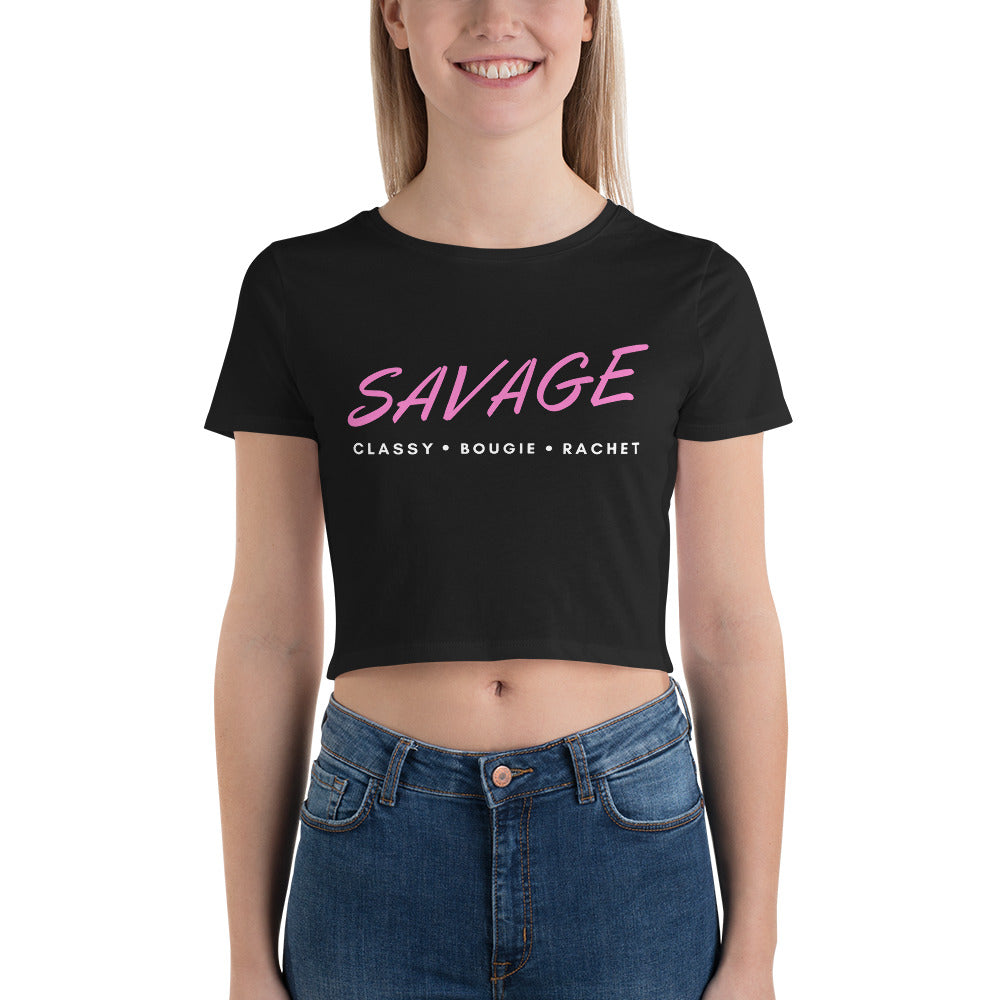 SAVAGE- Women’s Crop Tee