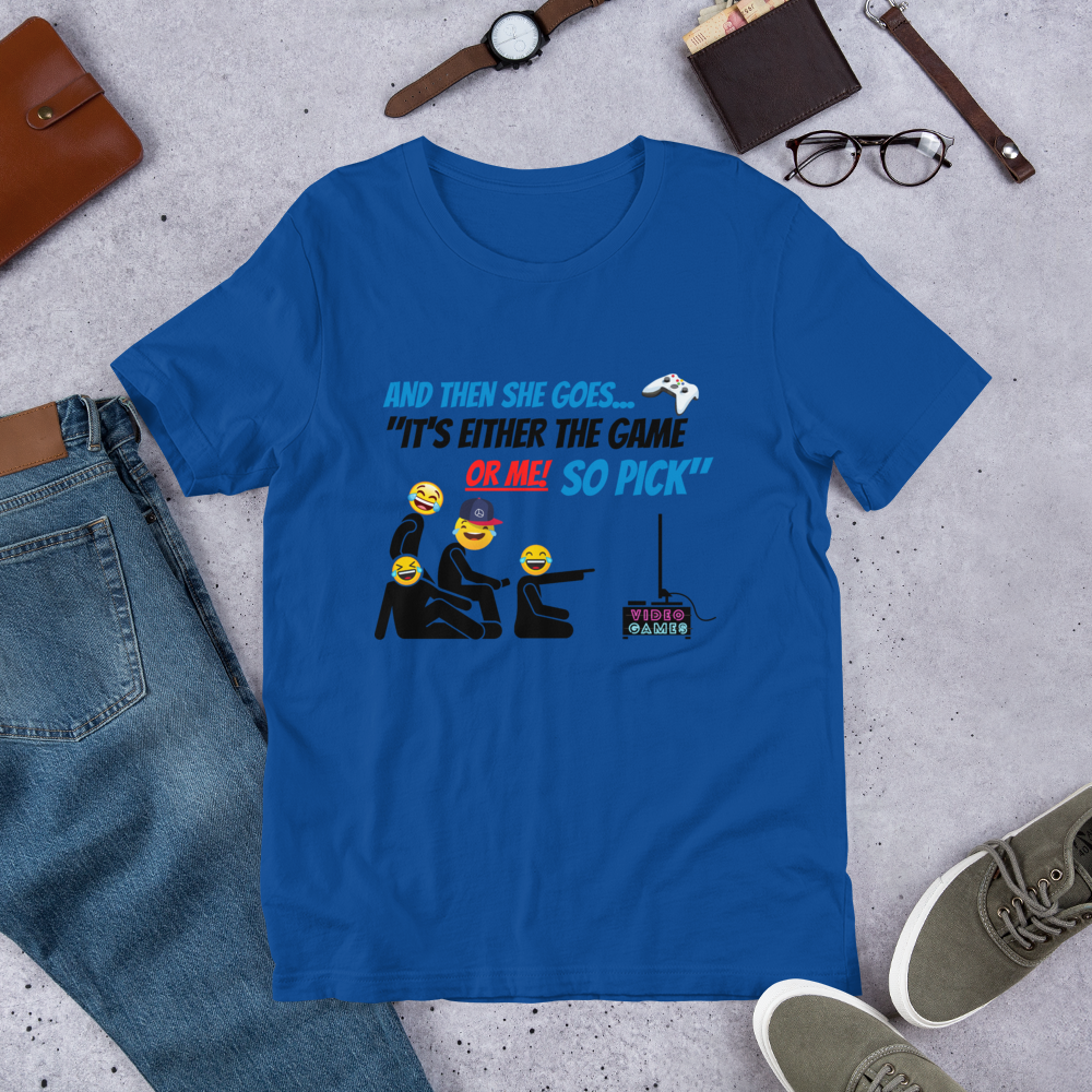 And Then She Goes... (Playstation Remote) Short-Sleeve Unisex T-Shirt