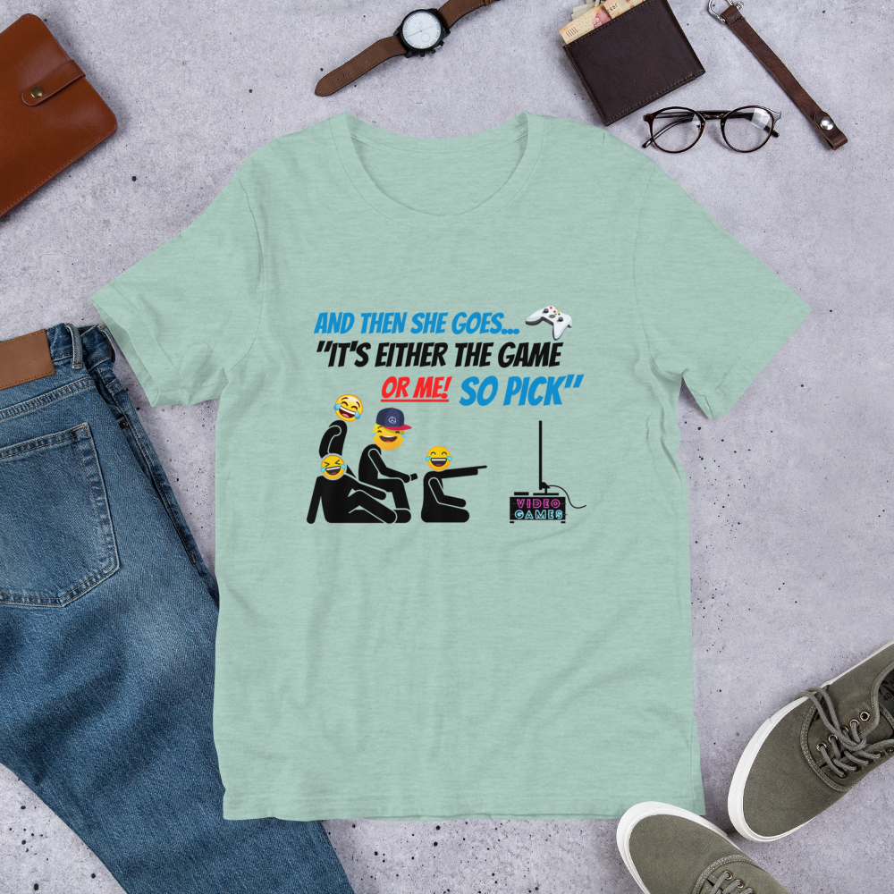 And Then She Goes... (Playstation Remote) Short-Sleeve Unisex T-Shirt