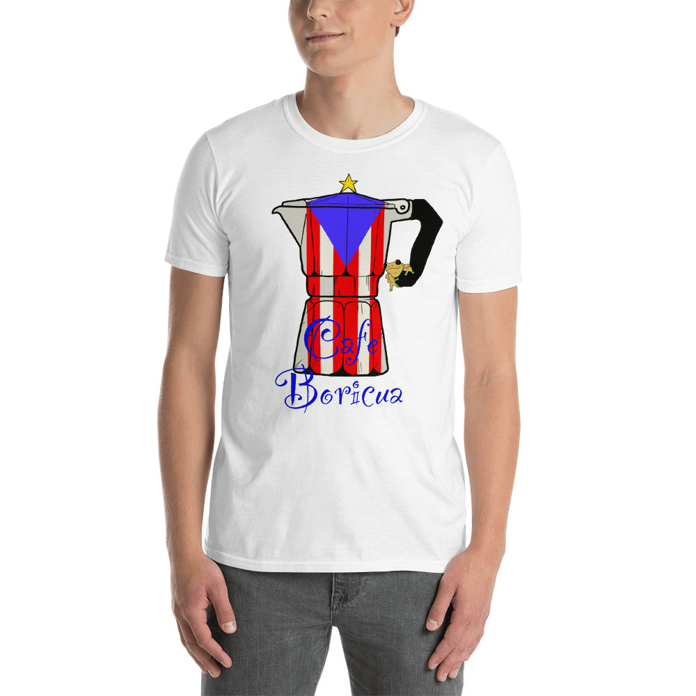Cafe Boricua-Sleeve Unisex T-Shirt