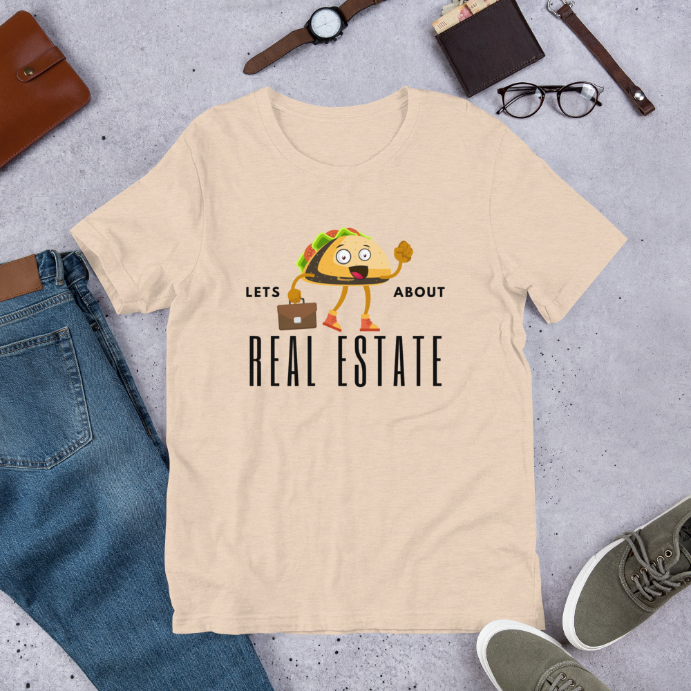 Short-Sleeve Unisex T-Shirt "Lets TACO about Real Estate" (Business Taco)