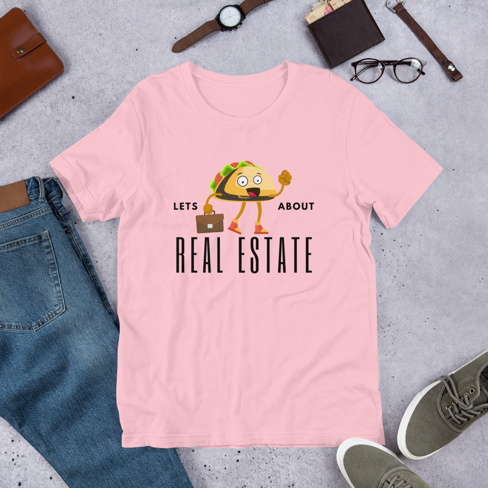 Short-Sleeve Unisex T-Shirt "Lets TACO about Real Estate" (Business Taco)