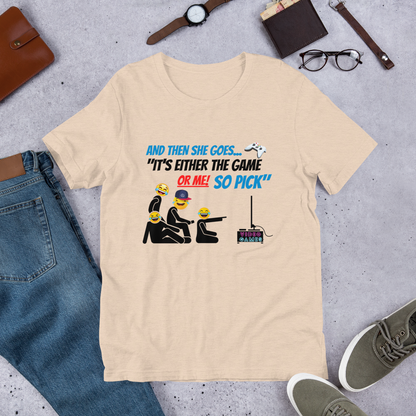 And Then She Goes... (Playstation Remote) Short-Sleeve Unisex T-Shirt