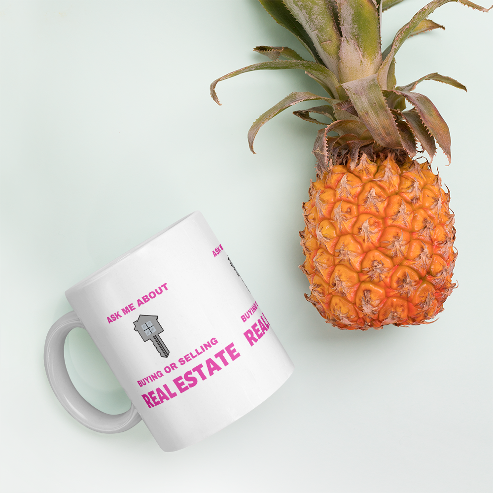 Mug- ask me about buying or selling RE PINK