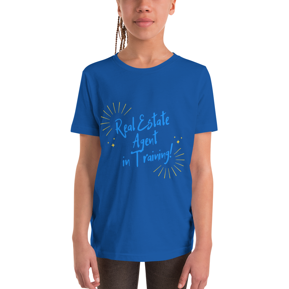 Real Estate Agent in training (Blue) Youth Short Sleeve T-Shirt