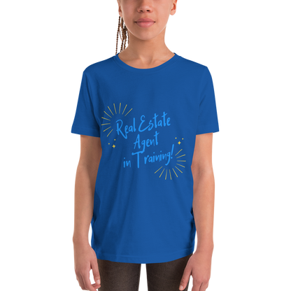 Real Estate Agent in training (Blue) Youth Short Sleeve T-Shirt