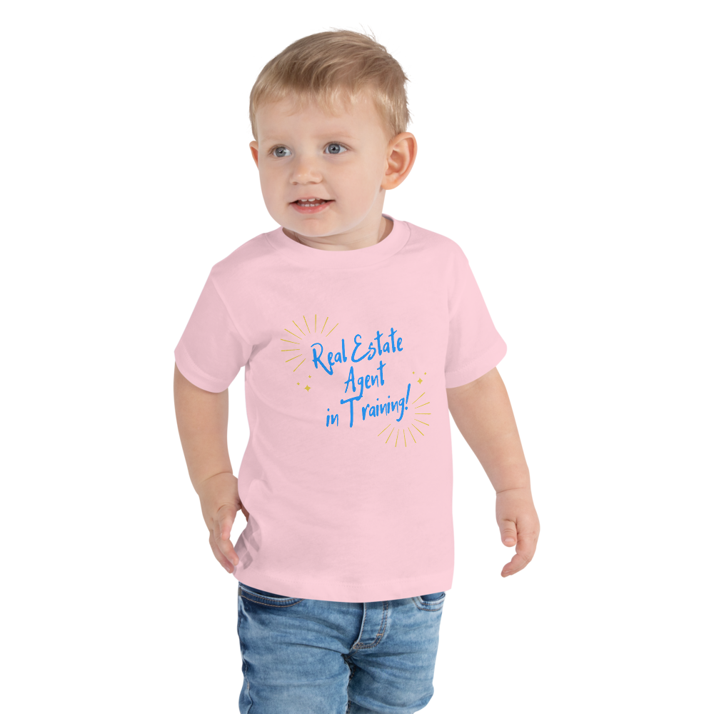 Real Estate Agent in Training (Blue) Toddler Short Sleeve Tee