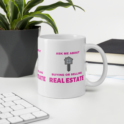 Mug- ask me about buying or selling RE PINK