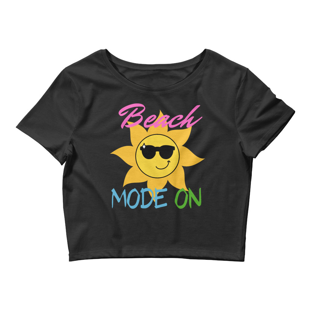 Beach Mode ON- Women’s Crop Tee