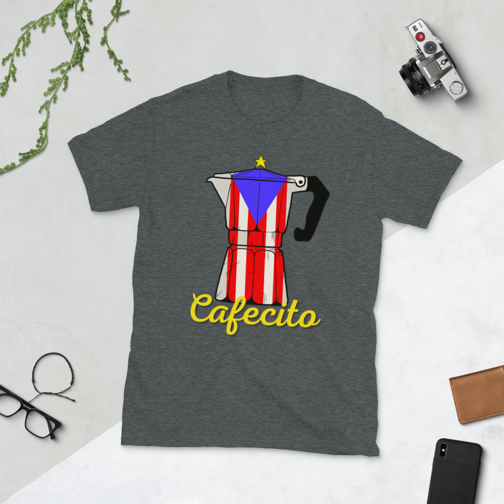 Cafecito Boricua- Short-Sleeve Unisex T-Shirt