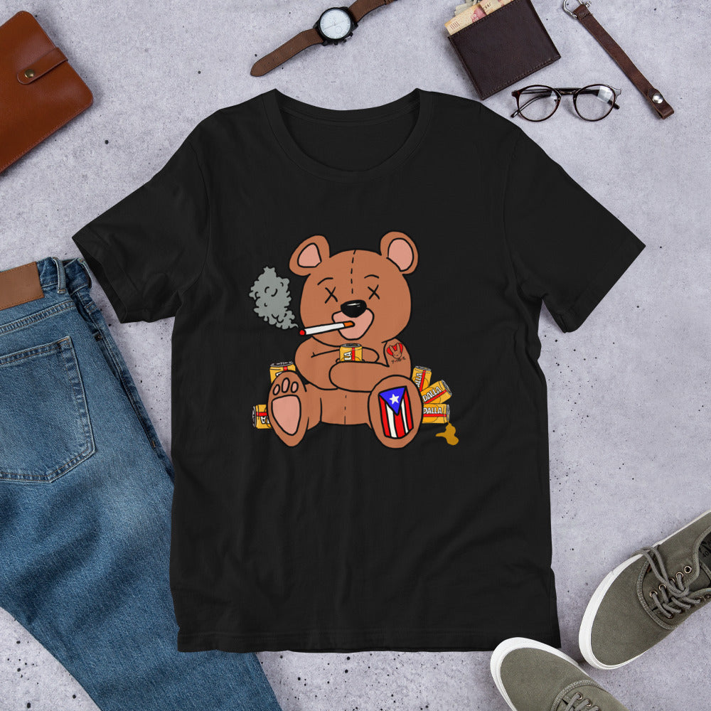 Drunk Teddy Short-Sleeve Unisex T-Shirt