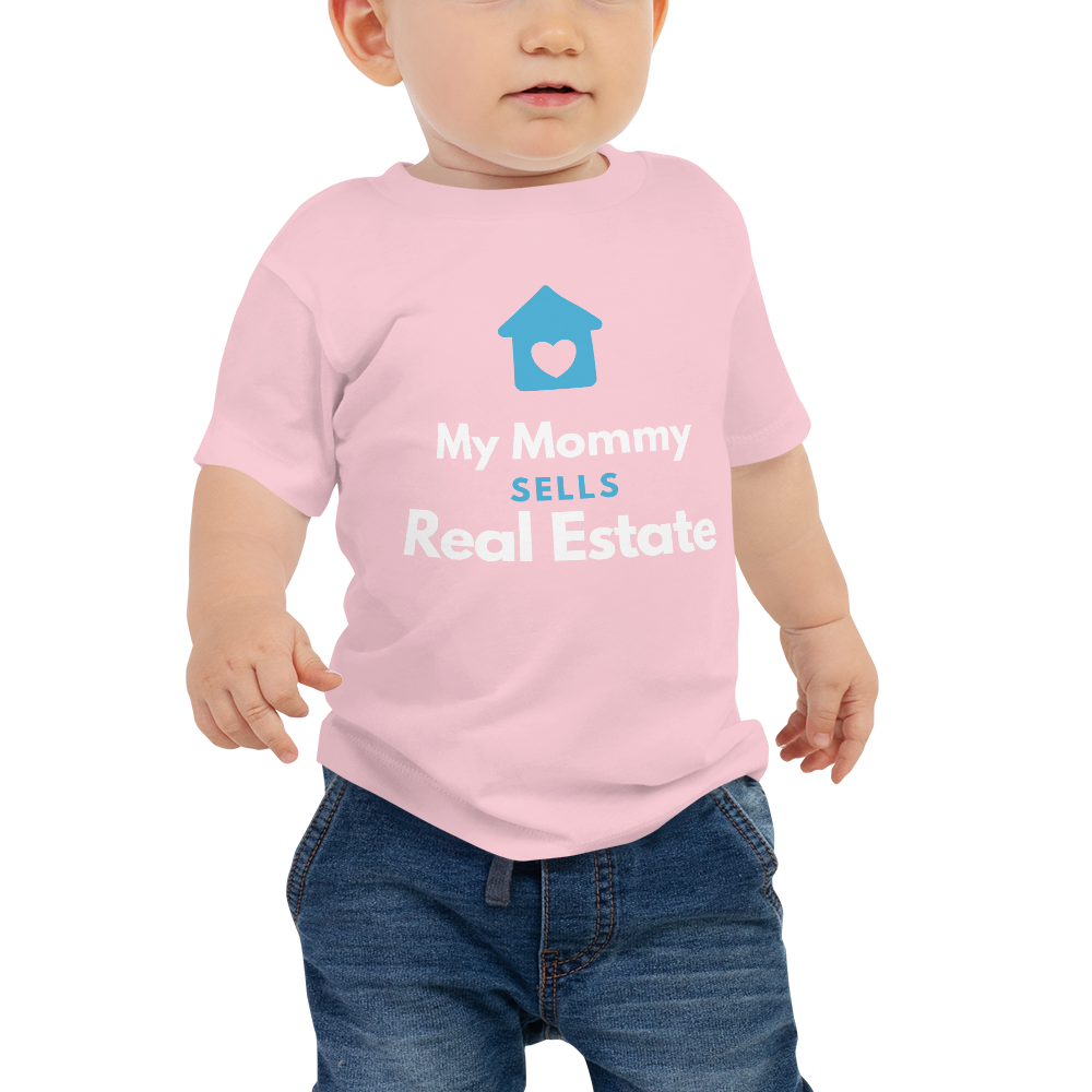 My mommy sells real estate Baby Jersey Short Sleeve Tee