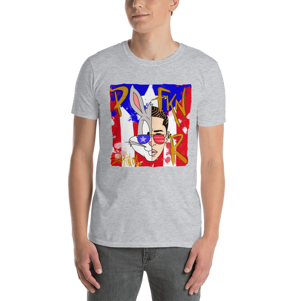 PR Flag P FKN R- Sleeve Unisex T-Shirt