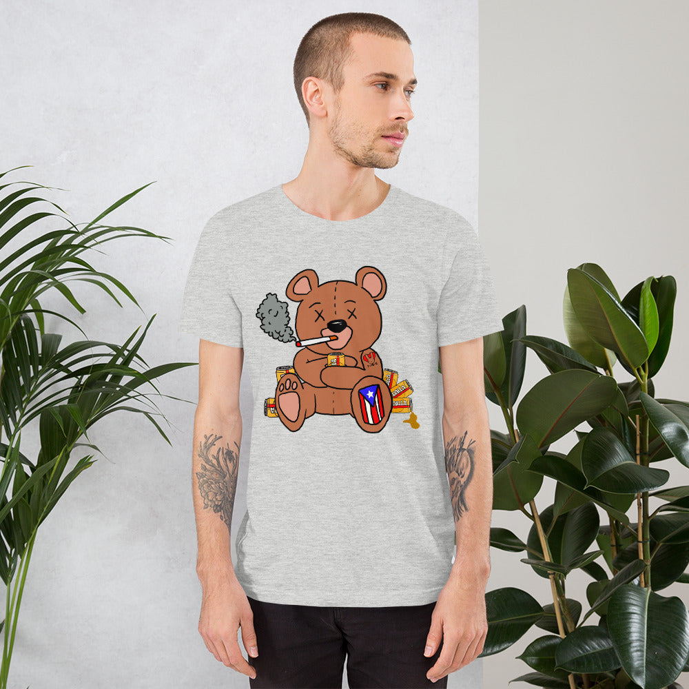 Drunk Teddy Short-Sleeve Unisex T-Shirt (4XL)