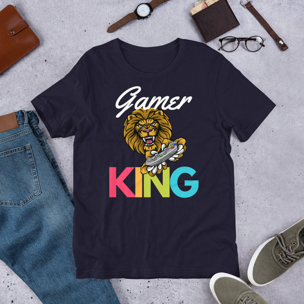 Gamer King- Short-Sleeve T-Shirt