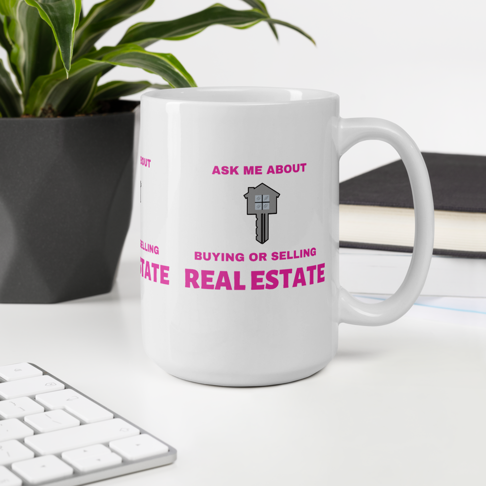 Mug- ask me about buying or selling RE PINK