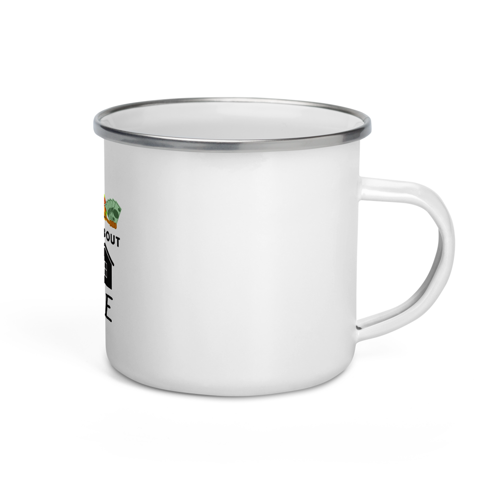 Lets Taco about Real Estate (Money Taco) Enamel Mug