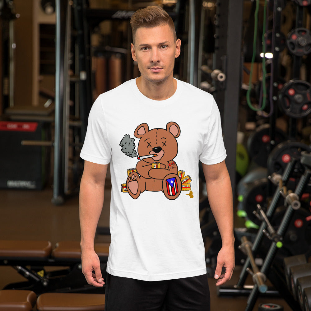Drunk Teddy Short-Sleeve Unisex T-Shirt (4XL)
