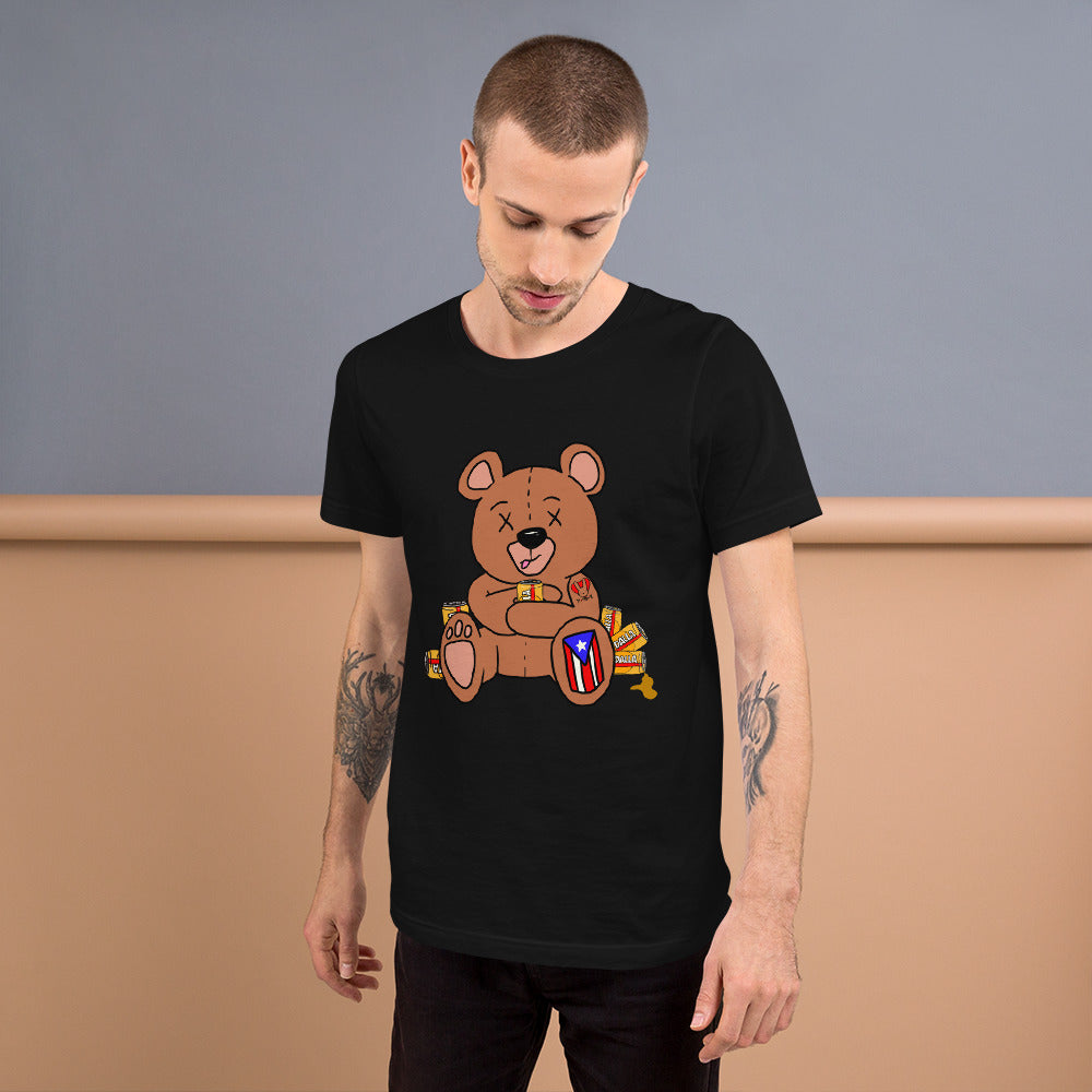Drunk Teddy Short-Sleeve Unisex T-Shirt