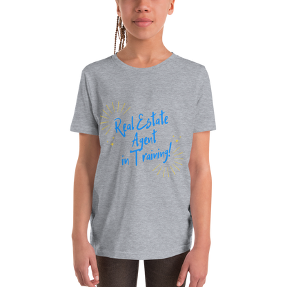 Real Estate Agent in training (Blue) Youth Short Sleeve T-Shirt