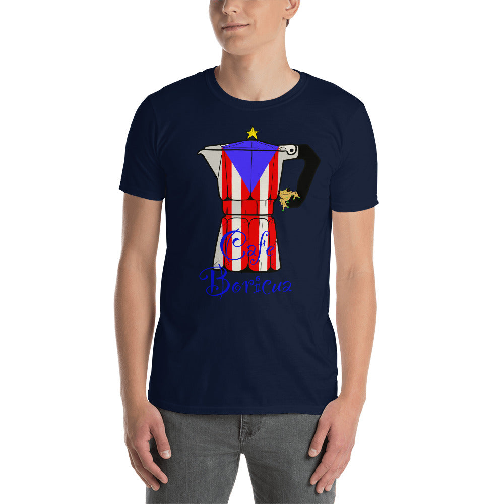 Cafe Boricua-Sleeve Unisex T-Shirt