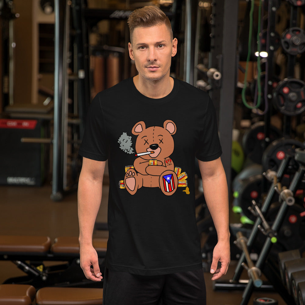 Drunk Teddy Short-Sleeve Unisex T-Shirt (4XL)