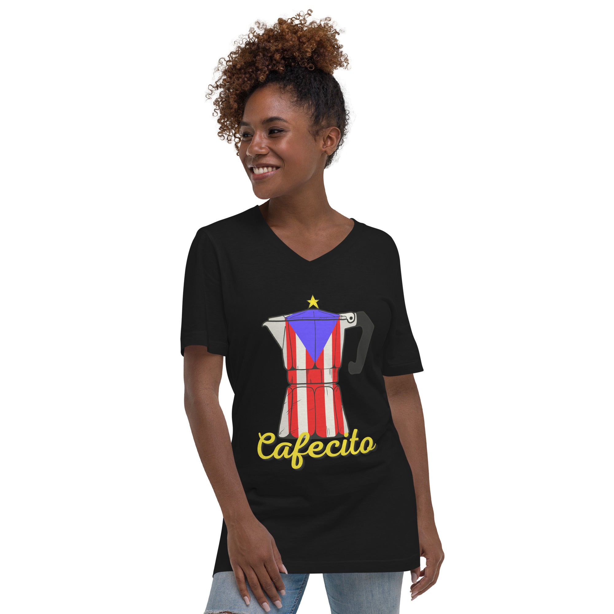 Cafecito Boricua V-Neck