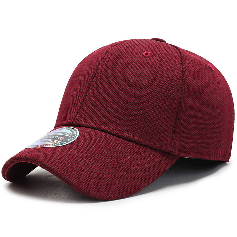 Summer Breathable Stretch Hats Fitted Solid Color Baseball Cap Outdoor