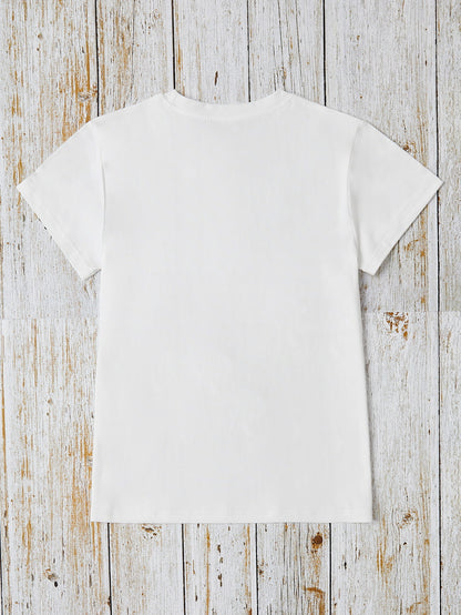 HAPPY EASTER Round Neck Short Sleeve T-Shirt