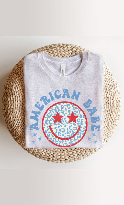 American Babe Smiley PLUS SIZE Graphic Tee