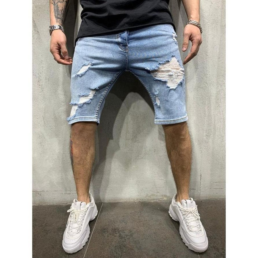 Skinny jeans with holes men&