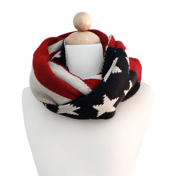 AMERICAN FLAG SCARF